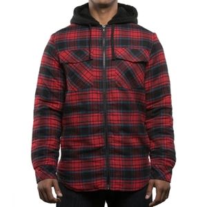 Burnside Men's Hooded Flannel Jacket